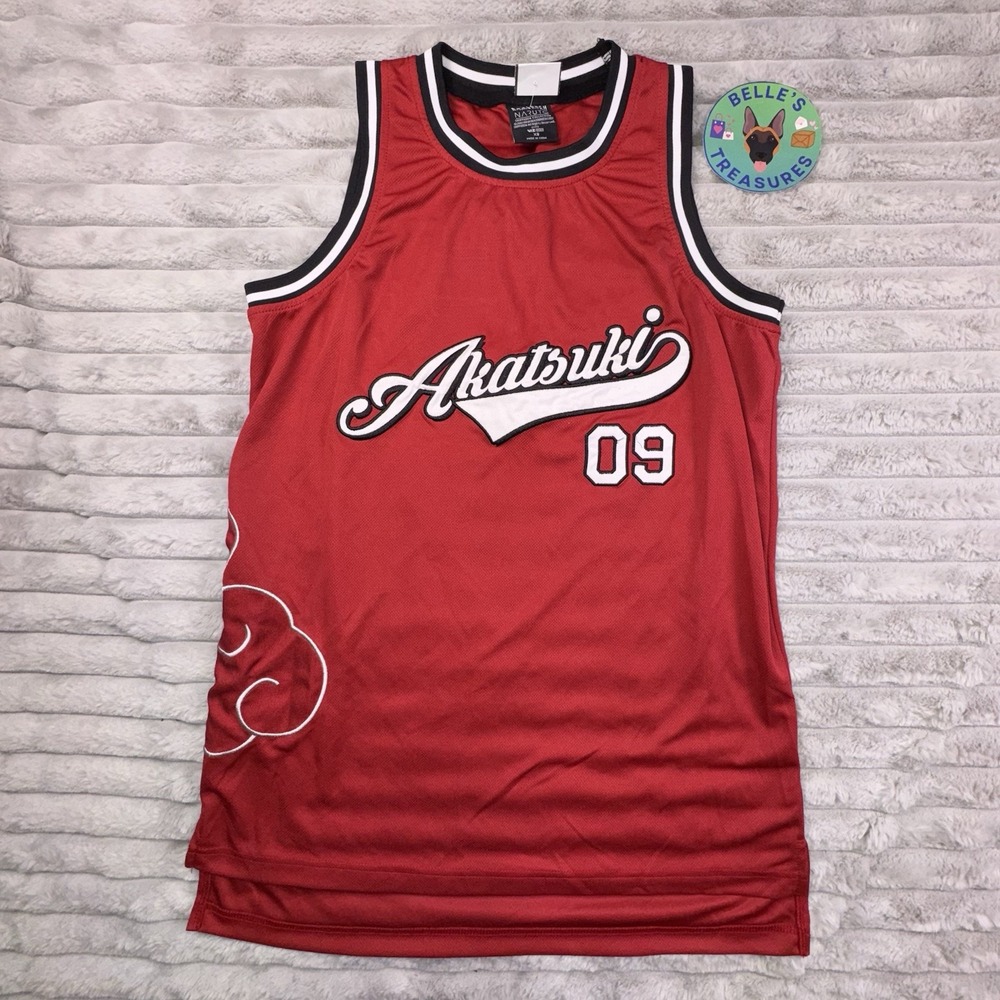Naruto Shippuden Akatsuki Cloud Basketball Jersey Boxlunch Exclusive Japanese XS